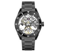 Free Focus Unique Men Watches,Automatic Mechanical Watch,Classic All Skeleton Watches for Men with Stainless Steel Case and Band (Rubies Movement/5ATM Waterproof/Super_Luminous), All_Black