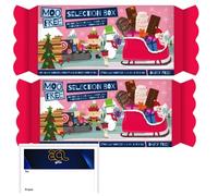 Free From Christmas Chocolate Gift Cracker Box - Dairy Free, Soya Free, Gluten Free, Vegan, Vegetarians - Xmas Stocking Fillers, Christmas Eve Box, Kids, Men, Women, Teens (Moo Free Chocolate 2 Pack)