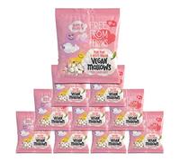Free From Fellows - Mini Pink & White Vanilla Mallows (10 x 105g), Gluten Free, Vegan, Vegetarian, Halal, Kosher, All Natural Colours & Flavours, GMO Free, No Gelatine, No Preservatives, No Soy