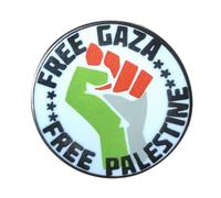 Free Gaza Free Palestine Flag Enamel Metal Pin Badge 20mm Diameter