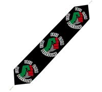 Free Gaza Free Palestine Plush Table Runner Boho Country Farmhouse Kitchen Dining Table Decoration 178*33cm