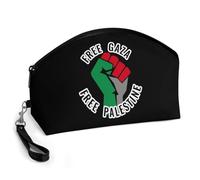Free Gaza Free Palestine Travel Makeup Bag Cosmetic Toiletry Bags Organizer Case with Lanyard