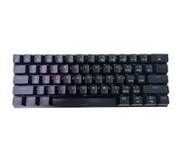 【Free Gift Mouse】ET 60% Tri-Mode Mechanical Keyboard, QWERTY US layout, RGB Backlit, Clicky Blue Switch, 61 Keys Rechargeable Mini Wireless Keyboard for iPad Mac PC Xbox
