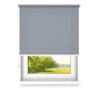 Free-hanging roller blind, wall or ceiling mounting, large size, fi 32, steel mount, semi-blackout, Dark Grey color, 700x2400mm