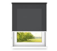 Free-hanging roller blind, wall or ceiling mounting, large size, fi 32, steel mount, semi-blackout, Dark Night color, 1000x1800mm