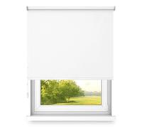 Free-hanging roller blind, wall or ceiling mounting, large size, fi 32, steel mount, semi-blackout, Snow White color, 1800x2400mm