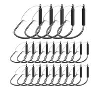 Free Hooks, Solid Perch Fishing Hooks, 25pcs Carbon Steel Jig Gear for Fishermen Rivers Freshwater Pools Sea Lake Anglers
