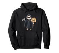 Free Hugs Cartoon Grim Reaper Pullover Hoodie