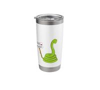 Free hugs! Funny boa Constrictor Python Reptile Snake Pun Stainless Steel Insulated Tumbler