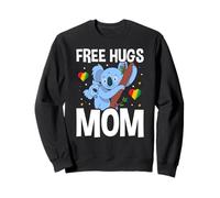 Free Hugs Mom - Funny Womens Koala Lover Mom Sweatshirt