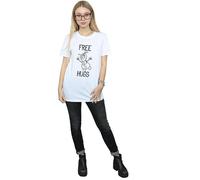 Free Hugs Olaf Cotton Boyfriend T-Shirt frozen White M