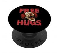 Free Hugs - Spooky Evil Scary Horror Clown Halloween PopSockets Adhesive PopGrip