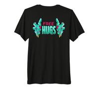 Free Hugs Zombies Hands Creepy Zombie Walk Halloween Fun Premium T-Shirt