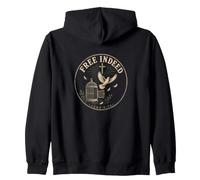 Free Indeed John 8:36 Dove Open Cage Christian Freedom Zip Hoodie