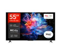 [Free Install] TCL 55V6C 55” Direct LED TV, 4K HDR TV, Smart TV Powered by Google TV (Dolby Vision & Atmos, Motion clarity, compatible with Google Assistant & Alexa)