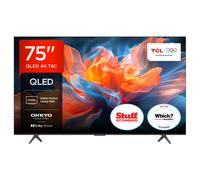 [Free Install] TCL 75T8C 75” QLED 4K Ultra HD, HDR PRO TV, Smart TV Powered by Google TV (Dolby Vision & Atmos, 144Hz Motion Clarity Pro, Voice Control, compatible with Google Assistant, Google Cast)