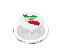 Free Iran Lion and Sun Flag - Persian Heritage Symbol Design PopSockets PopGrip for MagSafe