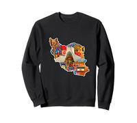 Free Iran Lion and Sun Flag - Persian Heritage Symbol Design Sweatshirt