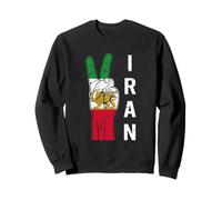 Free Iran Lion and Sun Flag - Persian Heritage Symbol Design Sweatshirt