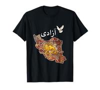 Free Iran Lion and Sun Flag - Persian Heritage Symbol Design T-Shirt