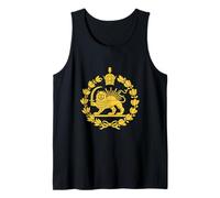Free Iran Lion and Sun Flag - Persian Heritage Symbol Design Tank Top