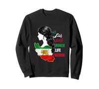Free Iran Lion and Sun Flag - Persian Women, Life, Freedom Sweatshirt