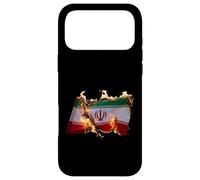 Free Iran Solidarity Protest Fiery Iranian Flag Case for iPhone 17 Pro Max