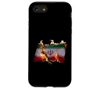 Free Iran Solidarity Protest Fiery Iranian Flag Case for iPhone SE (2020) / 7/8