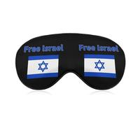 Free Israel Flag Soft Sleep Eye Mask Effective Light Blocking Blindfold Night Masks for Sleeping Travel