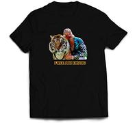 Free Joe Exotic T-Shirt- Funny The Tiger King Joke Present Gift GW Zoo Novelty Twin Needle Collar 100% Combed Ringspun Cotton High Stitch Density Extreme Comfort (3XL, Black Prime)