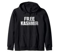 Free Kashmir again Azad kashmiri Zip Hoodie