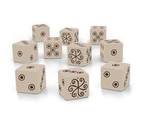 Free League Vaesen: Dice Set - 10 Six-Sided Engraved Dice for Nordic Horror Tabletop Roleplaying Game