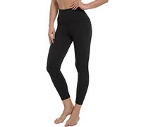 Free Leaper Capri Black Yoga Leggings with Pockets for Women Comfortable Jogging Fitness Tights Trousers(Black,XS)