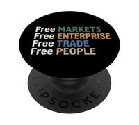 Free Markets Free Enterprise Free Trade PopSockets Adhesive PopGrip