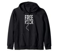 Free Mask - Funny Face Alien Hugger Creature Mask Zip Hoodie