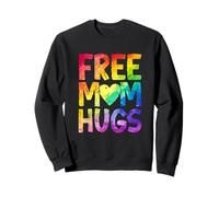 Free Mom Hugs Lgbt Pride Lgbtq Lesbian Gay Rainbow Sweatshirt