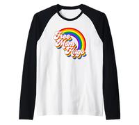 Free Mom Hugs LGBTQ Pride Gay Raglan Baseball Tee