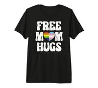 Free Mom Hugs LGBTQ Pride Rainbow Trans Rights Premium T-Shirt
