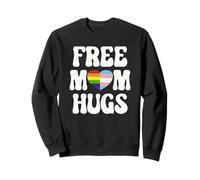 Free Mom Hugs LGBTQ Pride Rainbow Trans Rights Sweatshirt