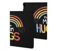 Free Mom Hugs Proud LGBT Rainbow Slim Case Compatible with iPad 10th 9th 8th 7th Generation 2022 2021 2020 2019 Protective Cover Stand