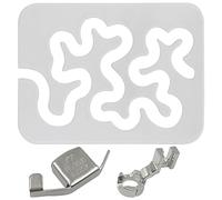 Free Motion Acrylic Quilting Template Ruler Transparent and 1/4 Inch Thick Low Shank Quilting Ruler Foot Presser Quilting Foot and Magnetic Seam Guide, for Sewing Machine