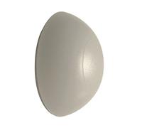 Free P&P - 2 X Door Stop Wall Mounted Rubber Bumpers Adhesive White 32Mm