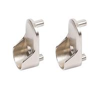 Free P&P - Pack of 2 Hafele Wardrobe Rail End Support with Dowel (Chrome to Fit Oval Rail)