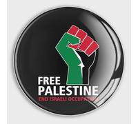 Free Palestine End Israeli Occupation Flag Refrigerator Magnets Glass Small Round Fridge Magnets Multi-Use Magnets for Fridge Locker Whiteboard Billboard Kitchen Office School Travel Souvenir