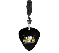 Free Palestine Fashion Guitar Picks Necklace Music Jewellery Personalized Pendant