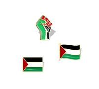 Free Palestine Flag Brooch Free Palestine Pin Brooch Palestinian Flag Badge Fist Shape Flag Badges Metal Alloy Enamel Pin Badge for Clothes Bag Hat Collar Jewelry Accessories
