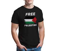 Free Palestine Flag Free Gaza Palestinian Men's T-Shirt for Mens Black