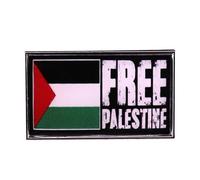 Free Palestine Flag Pin,Support Palestine Flag Lapel Pins,I Stand with Palestine Flag Badge Br Flag Pin Palestine Pin,Enamel
