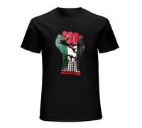 Free Palestine Free Gaza Men's Black T-Shirt Unisex Tee Shirt L