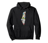 FREE PALESTINE MAP COLORFUL SIMPLE PEACE Pullover Hoodie